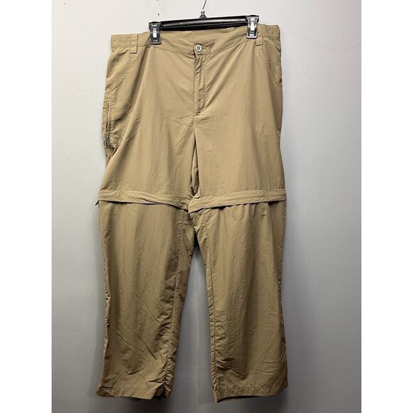 White Sierra Convertible Pants Women's Plus‎ Size 1X Green Nylon Hiking Fishing - Picture 1 of 11